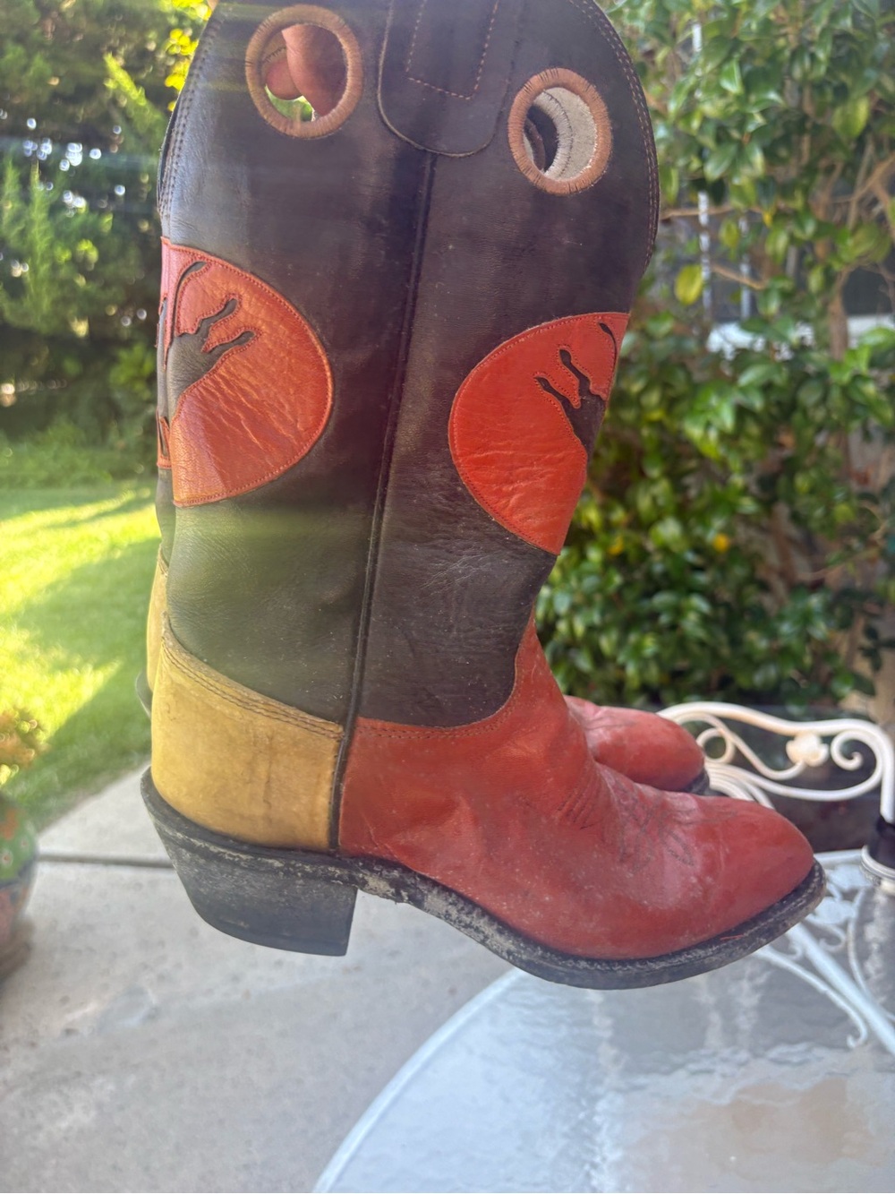 Vintage Leather Cowboy Boots - Picture 9 of 16